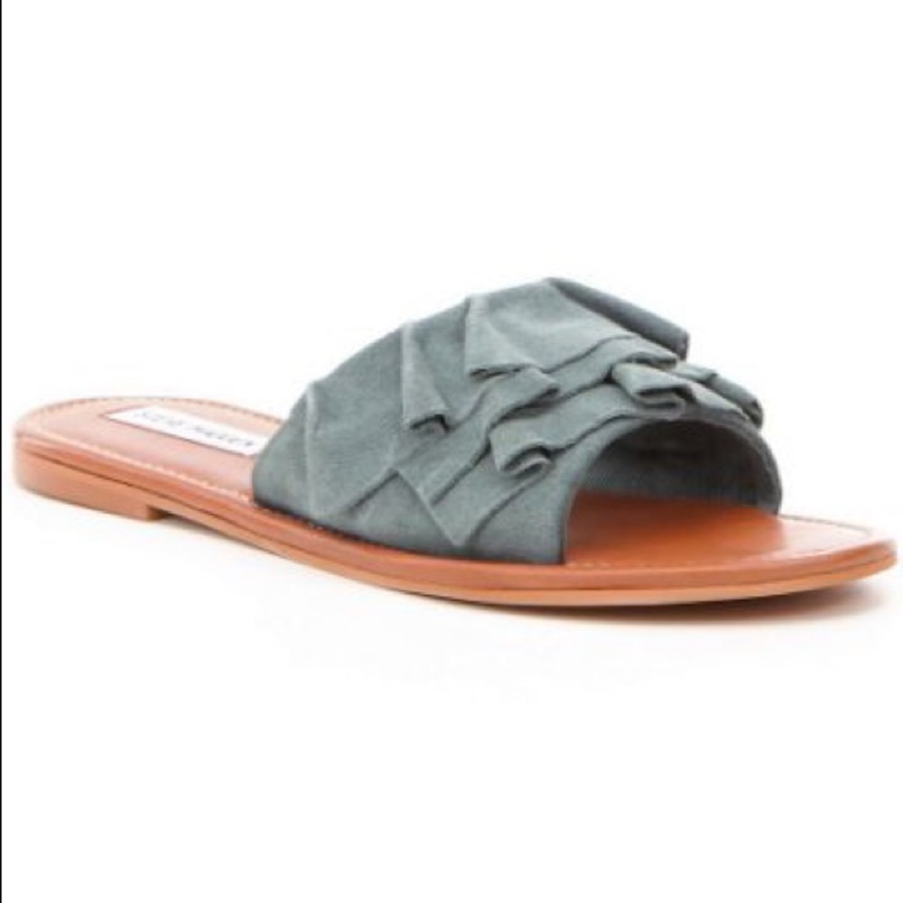 Steve Madden Blue Suede Slide-NEW with box!
